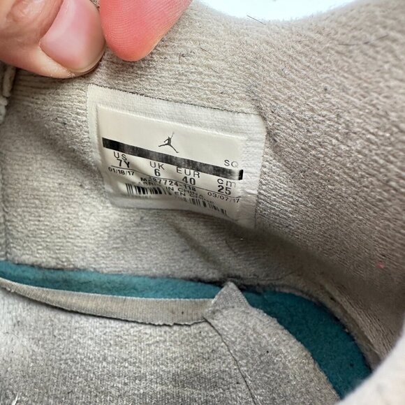 Nike Air Jordan 4 Retro Men Size 7Y Women 8.5 487724-118 Sand Linen Shoes - Picture 10 of 11